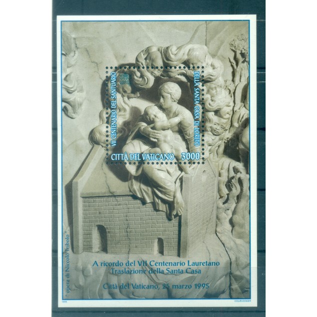 Vatican 1995 - Y & T sheet n. 15 - Sanctuary of Loreto (Michel sheet n. 15)