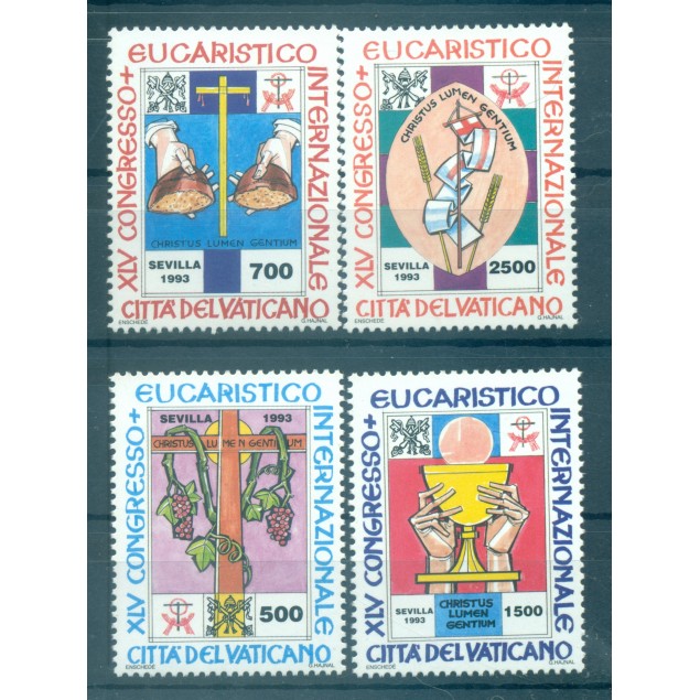 Vaticano 1993 - Y & T n. 952/55 - Congresso Eucaristico (Michel n. 1093/96)