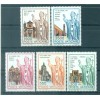Vaticano 1991 - Y & T n. 914/18 - Viaggi di Papa Giovanni Paolo II (Michel n. 1046/50)