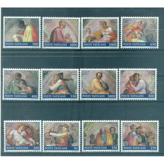 Vatican 1991 - Y & T n. 891/902 - Sistine Chapel (Michel n. 1023/34)