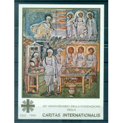 Vaticano 1990 - Y & T foglietto n. 12 - Caritas Internationalis (Michel foglietto n. 12)