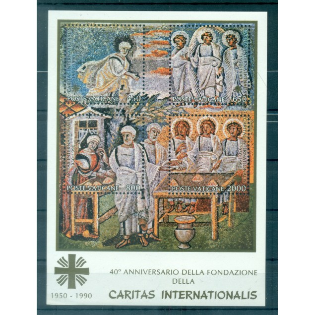 Vaticano 1990 - Y & T foglietto n. 12 - Caritas Internationalis (Michel foglietto n. 12)