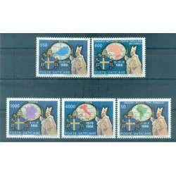 Vatican 1989 - Y & T n. 867/71 - Voyages du pape Jean-Paul II (Michel n. 988/92)