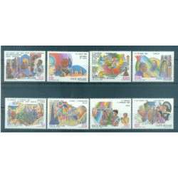 Vaticano 1987 - Y & T n. 817/24 - Viaggi di Papa Giovanni Paolo II (Michel n. 926/33)