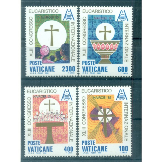 Vaticano 1986 - Y & T n. 779/82 - Congresso Eucaristico (Michel n. 876/79)