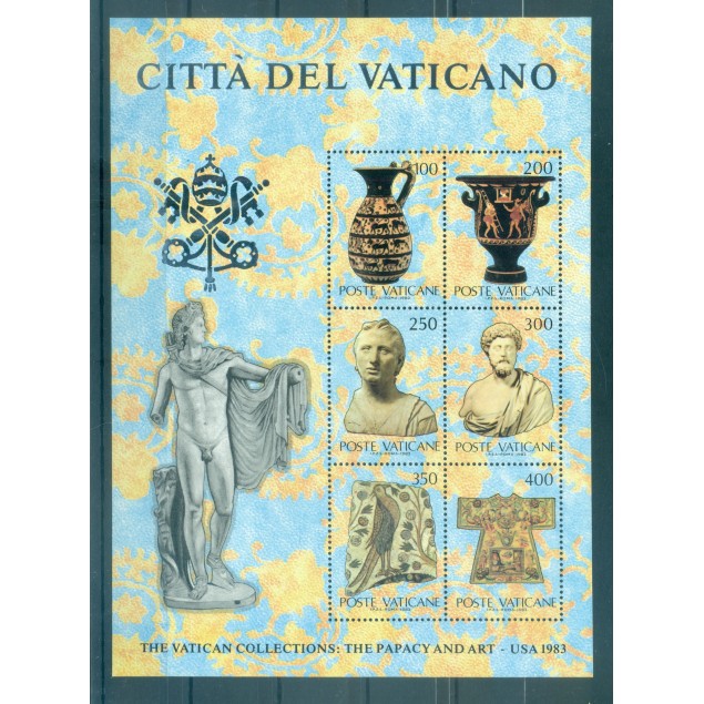 Vatican 1983 - Y & T feuillet n. 5 - Collections d'art du Vatican (Michel feuillet n. 5)