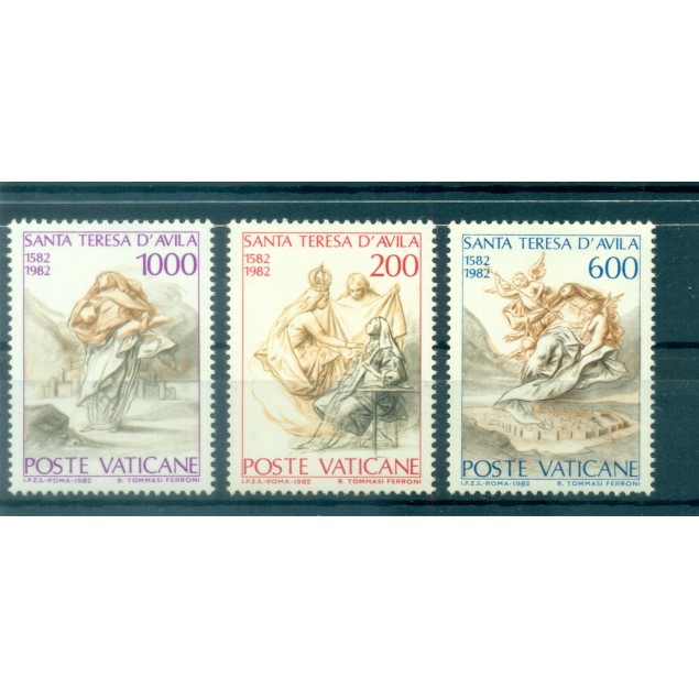 Vatican 1980 - Mi. n. 759/763 - Saint Benoît de Nursie