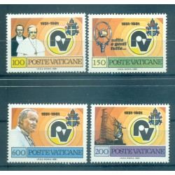 Vatican 1981 - Mi. n. 779/782 - Radio Vatican 50°