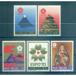 Vatican 1980 - Mi. n. 764/770 - "Viaggi del Papa"  Giovanni Paolo II