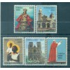 Vatican 1970 - Y & T n. 513/17 - Voyages du pape Paul VI (Michel n. 572/76)