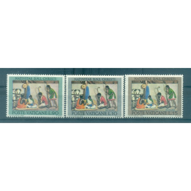 Vaticano 1962 - Y & T n. 371/73 - Natale (Michel n. 420/22)