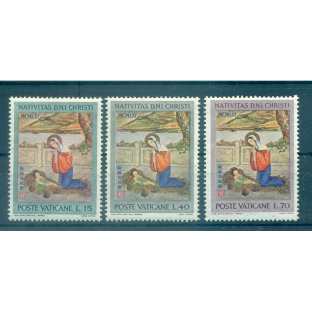 Vatican 1961 - Y & T n. 341/43 - Christmas (Michel n. 388/90)