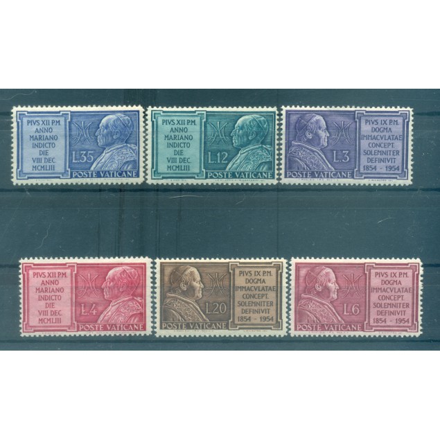 Vatican 1954 - Y & T n. 194/99 - Année mariale (Michel n. 214/19)