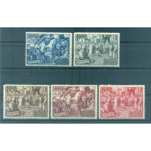 Vatican 1951 - Y & T. n. 167/71 - Concile de Chalcédoine (Michel n. 180/84)