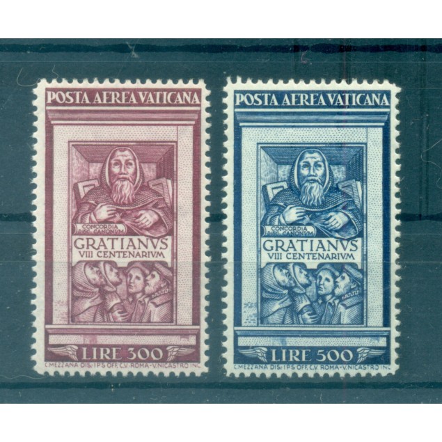 Vatican 1951 - Y & T  n. 20/21 air mail - Gratian