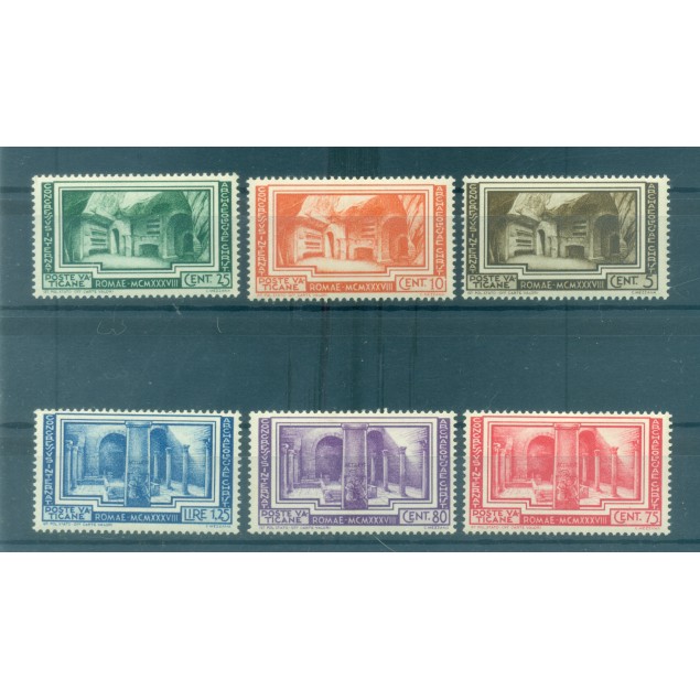 Vaticano 1938 - Y & T n. 80/85 - Congresso d'archeologia cristiana