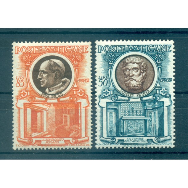 Vatican 1953 - Y & T  n. 13/14 express - Popes series (Michel n. 203/04)