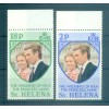 Sant'Elena 1973 - Y & T n. 263/64 - Matrimonio della principessa Anna (Michel n. 264/65)