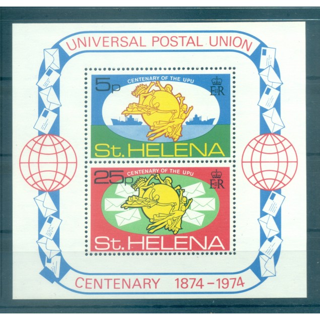 Sainte-Hélène 1974 - Y & T feuillet n. 1 - U.P.U. (Michel feuillet n. 1)
