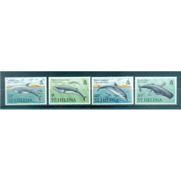 Saint Helena 1987 - Y & T n. 470/73 - Marine mammals (Michel n. 473/76)