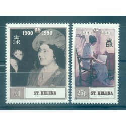 Sant'Elena 1990 - Y & T n. 525/26 - La regina madre Elisabetta (Michel n. 534/35)