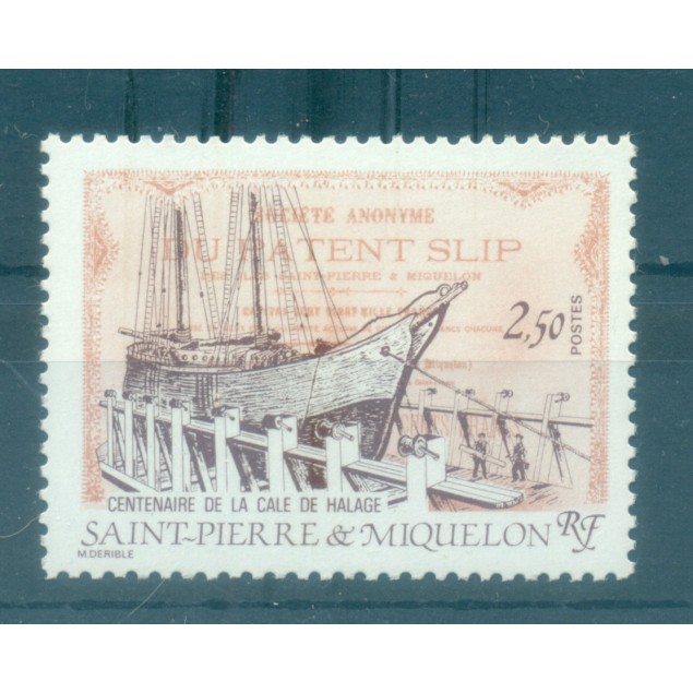 Saint-Pierre et Miquelon 1987 - Y & T.  n. 479 - Scivolo di alaggio (Michel n. 547)