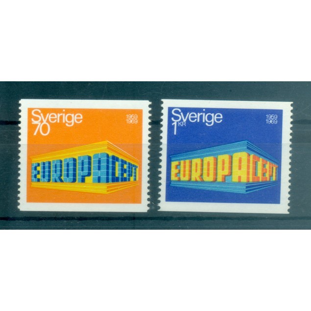 Suède 1969 - Y & T n. 615/16 - Europa (Michel n. 634/35)