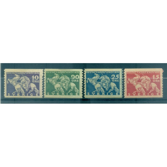 Suède 1932 - Y & T n. 224/27 - Gustave II Adolphe (Michel n. 216/19 A)