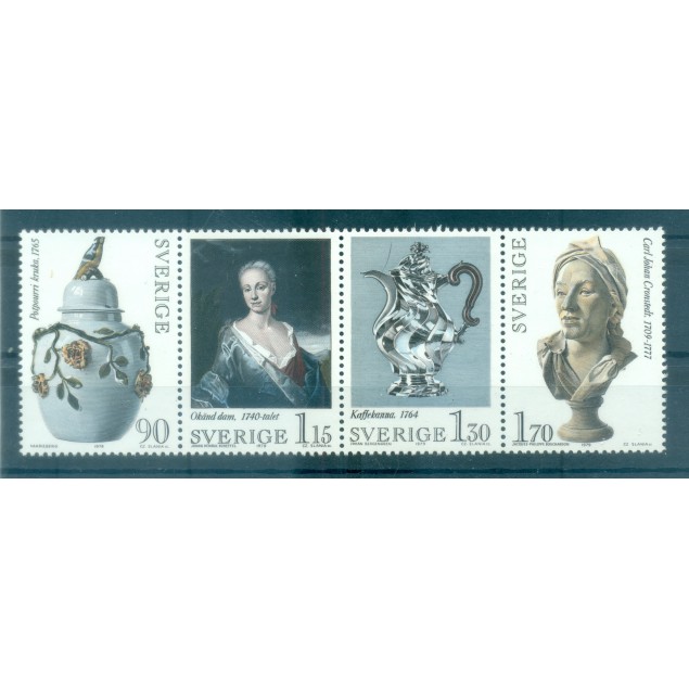Suède 1979 - Y & T n. 1065/68 - Swedish rococo period (Michel  n. 1078/81)