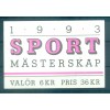 Suède 1993 - Mi. n. MH-179 - Sport