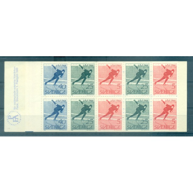 Svezia 1966 - Mi. n. MH-1 - Pattinaggio