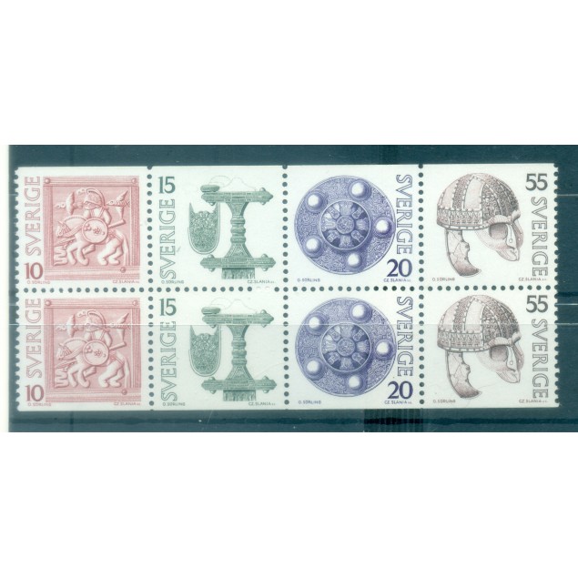 Suède 1975 - Y & T n. 873a/76a - Archéologie (Michel n. H-Bl. 76 y)