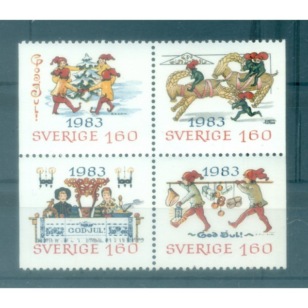 Svezia 1983 - Y & T n. 1240/43 - Natale (Michel n. 1258/61)