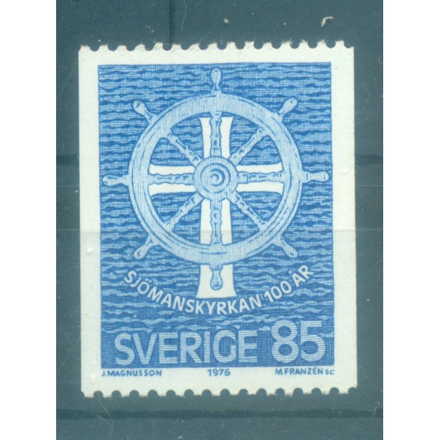 Suède 1976 - Y & T n. 932 - Èglise des marins suédois (Michel n. 950)