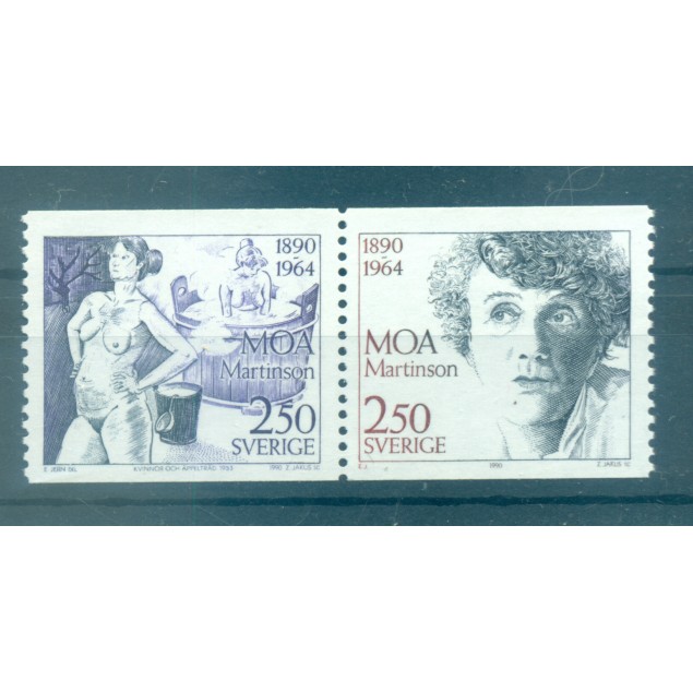 Sweden 1990 - Y & T n. 1615/16 - Moa Martinson (Michel n. 1637/38)