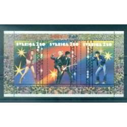 Suède 1979 - Y & T sheet n. 20 - Music "Rock" and "Pop" (Michel n. 1685/87)