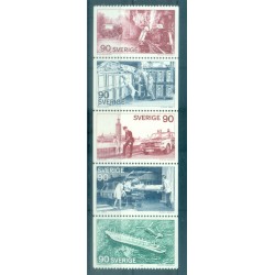 Suède 1975 - Y & T n. 895/99 - Surveiller, sauvegarder et aider (Michel n. 913/17)