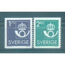 Suède 1986 - Y & T n. 1361/62 - Série courante (Michel n. 1379/80)