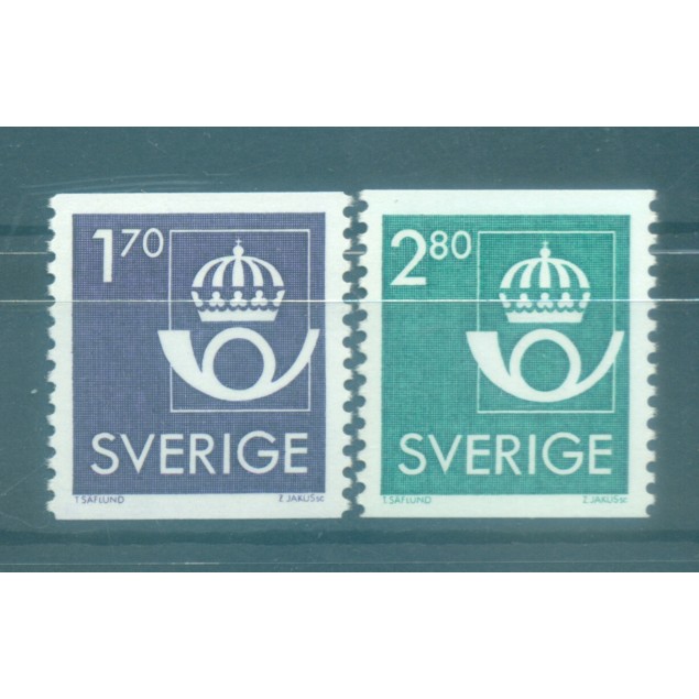 Suède 1986 - Y & T n. 1361/62 - Série courante (Michel n. 1379/80)