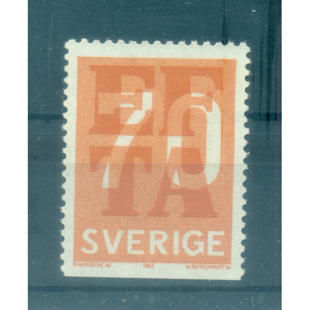 Suède 1967 - Y & T n. 557a - EFTA (Michel n. 573 Du)