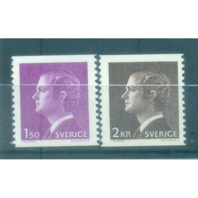 Suède 1980 - Y & T n. 1095/96 - Série courante (Michel n. 1113 A/14)
