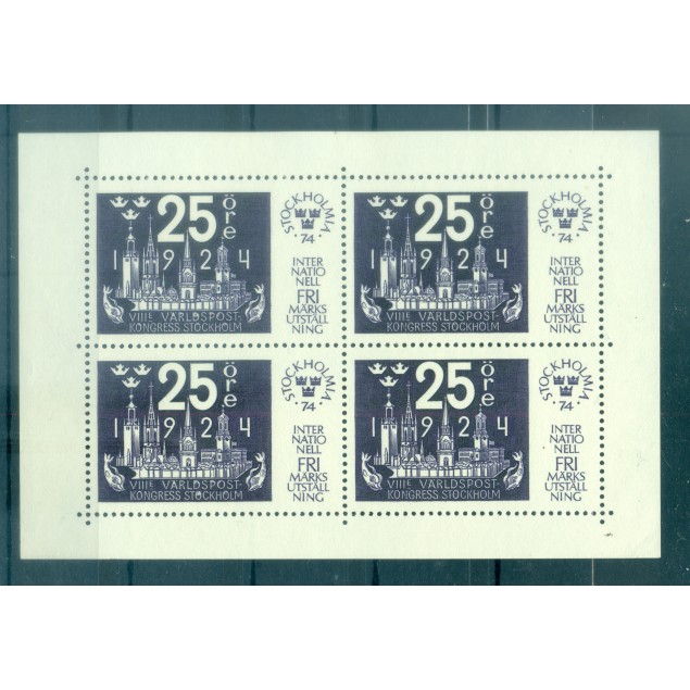Sweden 1974 - Y & T sheets n. 2/5 - STOCKHOLMIA '74 (Michel sheets n. 2/5)