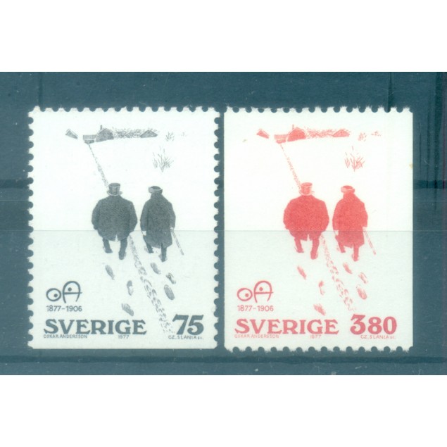 Sweden 1977 - Y & T  n.  962/63 - Christmas  (Michel n. 981 Du/82 C)