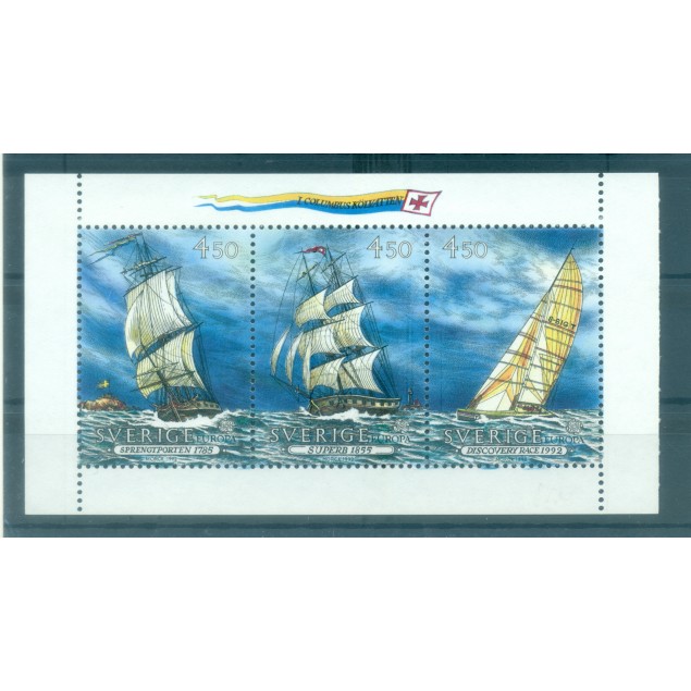 Sweden 1992 - Y & T sheet n. 22 - Europa (Michel n. 1709/11)