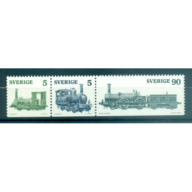 Sweden 1975 - Y & T n. 892/94 - Locomotives (Michel n. 918/20 Du)