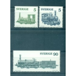 Suède 1975 - Y & T n. 892/94 - Locomotives (Michel n. 918/20 Do)