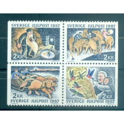 Sweden 1987 - Y & T  n. 1444/47 - Christmas (Michel n. 1457/60)