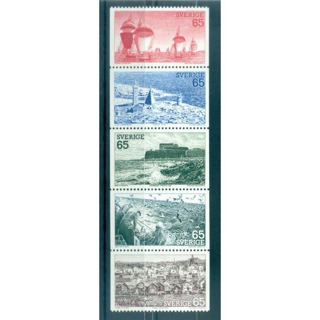 Suède 1974 - Y & T n. 833/37 - Tourisme (Michel n. 854/58)
