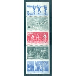 Svezia 1977 - Y & T n. 957/61 - Sport (Michel n. 976/80)