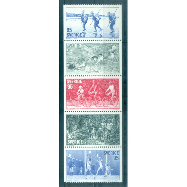 Suède 1977 - Y & T n. 957/61 - Sports (Michel n. 976/80)